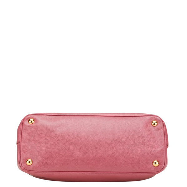 プラダ ガレリア サフィアーノ ハンドバッグ ショルダーバッグ 2WAY BN2274 ピンク レザー レディース PRADA 【中古】