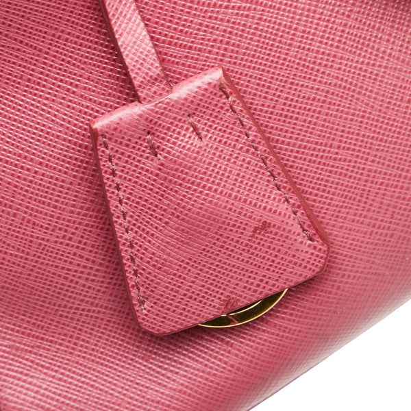 プラダ ガレリア サフィアーノ ハンドバッグ ショルダーバッグ 2WAY BN2274 ピンク レザー レディース PRADA 【中古】
