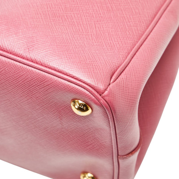 プラダ ガレリア サフィアーノ ハンドバッグ ショルダーバッグ 2WAY BN2274 ピンク レザー レディース PRADA 【中古】