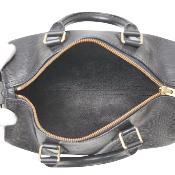 ルイ ヴィトン エピ スピーディ25 ハンドバッグ ミニボストンバッグ M59032 ノワール ブラック レザー レディース LOUIS VUITTON 【中古】