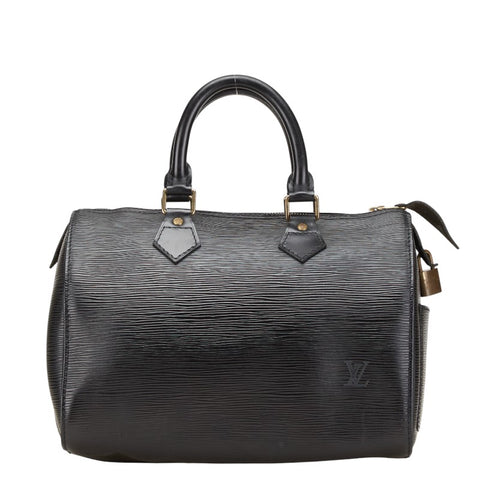 ルイ ヴィトン エピ スピーディ25 ハンドバッグ ミニボストンバッグ M59032 ノワール ブラック レザー レディース LOUIS VUITTON 【中古】