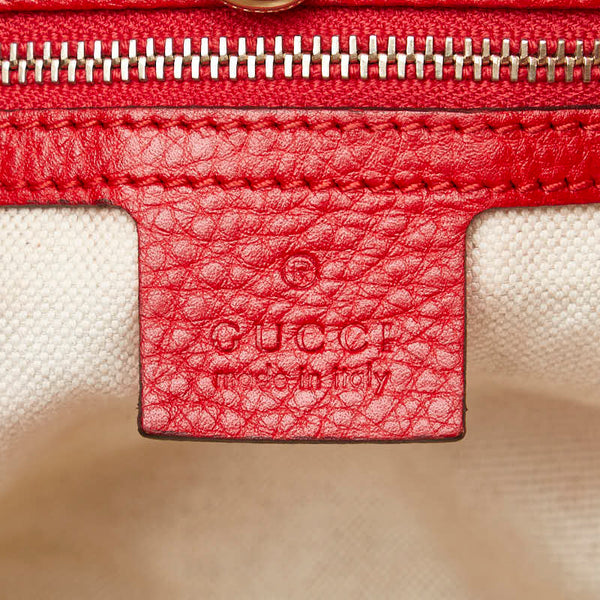 グッチ GGキャンバス バンブー タッセル トートバッグ 269945 ベージュ レッド キャンバス レザー レディース GUCCI 【中古】