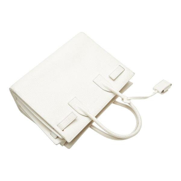 サンローラン サックドジュール ハンドバッグ ショルダーバッグ 2WAY ホワイト レザー レディース SAINT LAURENT 【中古】