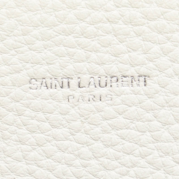 サンローラン サックドジュール ハンドバッグ ショルダーバッグ 2WAY ホワイト レザー レディース SAINT LAURENT 【中古】