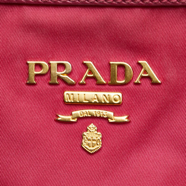 プラダ ハンドバッグ ショルダーバッグ 2WAY 1BA172 ピンク ナイロン レザー レディース PRADA 【中古】