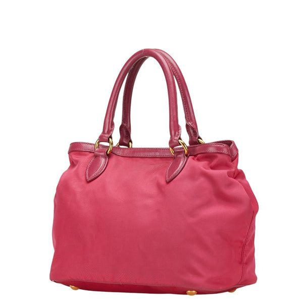プラダ ハンドバッグ ショルダーバッグ 2WAY 1BA172 ピンク ナイロン レザー レディース PRADA 【中古】