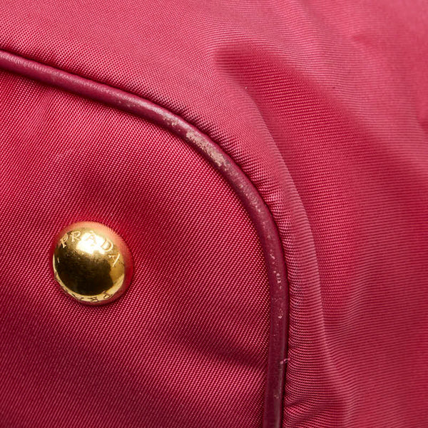 プラダ ハンドバッグ ショルダーバッグ 2WAY 1BA172 ピンク ナイロン レザー レディース PRADA 【中古】