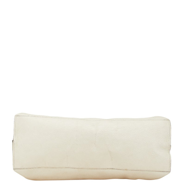 グッチ バンブー デイリー トートバッグ ショルダーバッグ 2WAY 370830 ホワイト レザー レディース GUCCI 【中古】