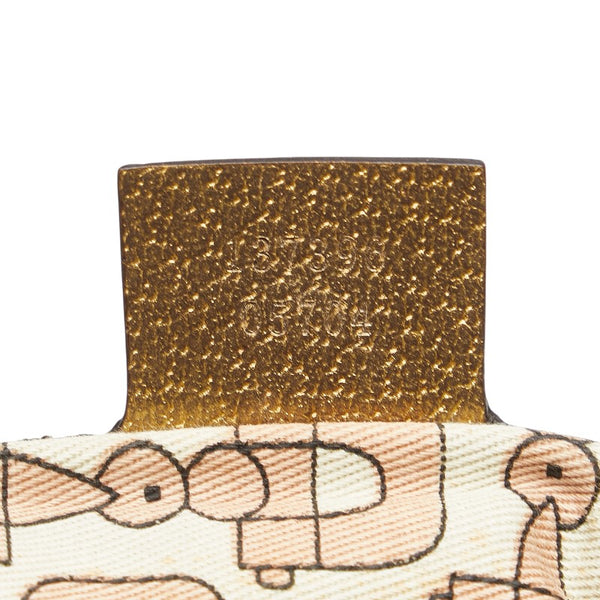 グッチ GGキャンバス ハンドバッグ トートバッグ 137396 ベージュ ゴールド キャンバス レザー レディース GUCCI 【中古】