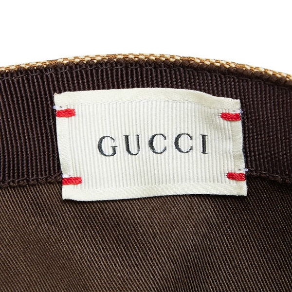 グッチ GGキャンバス シェリーライン キャップ サイズ：L 56cm ベージュ キャンバス レディース GUCCI 【中古】