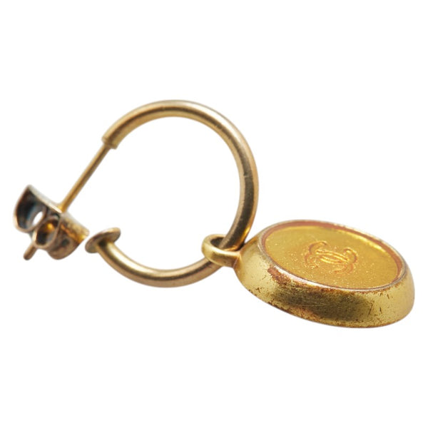 シャネル ココマーク ラウンド ピアス ゴールド メッキ レディース CHANEL 【中古】