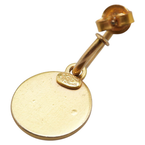 シャネル ココマーク ラウンド ピアス ゴールド メッキ レディース CHANEL 【中古】