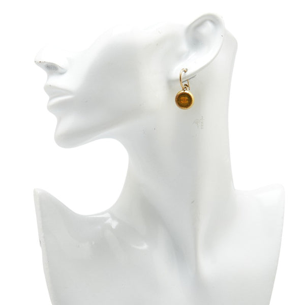 シャネル ココマーク ラウンド ピアス ゴールド メッキ レディース CHANEL 【中古】