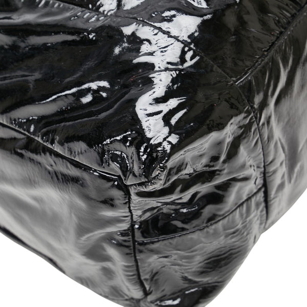 グッチ ヒステリア ワンショルダーバッグ 197061 ブラック パテントレザー レディース GUCCI 【中古】