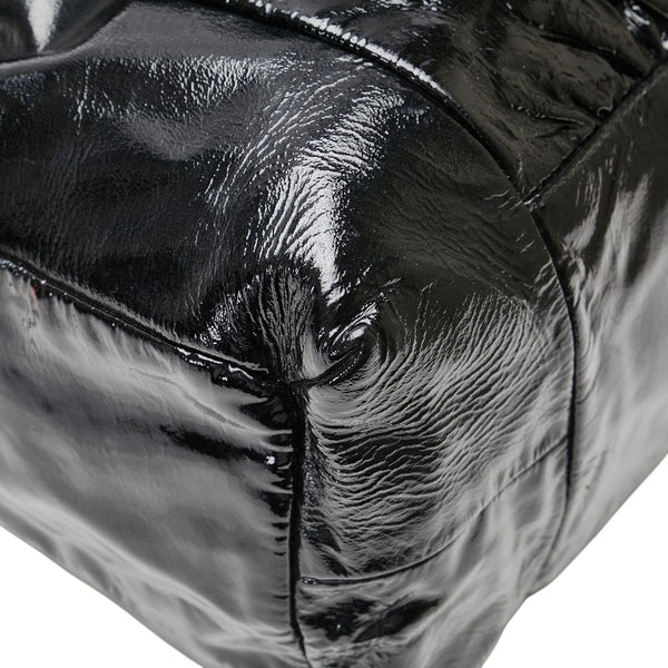 グッチ ヒステリア ワンショルダーバッグ 197061 ブラック パテントレザー レディース GUCCI 【中古】