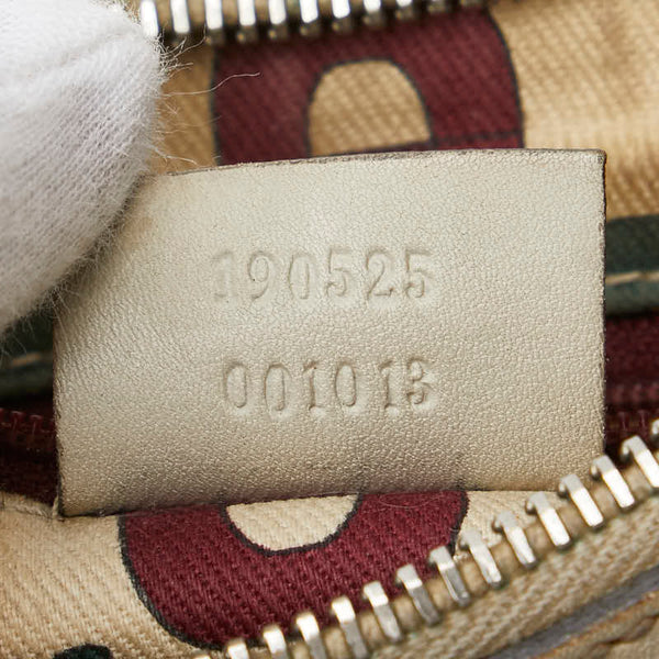 グッチ グッチシマ アビー ハンドバッグ 190525 ベージュ レザー レディース GUCCI 【中古】