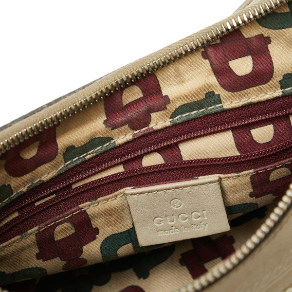 グッチ グッチシマ アビー ハンドバッグ 190525 ベージュ レザー レディース GUCCI 【中古】