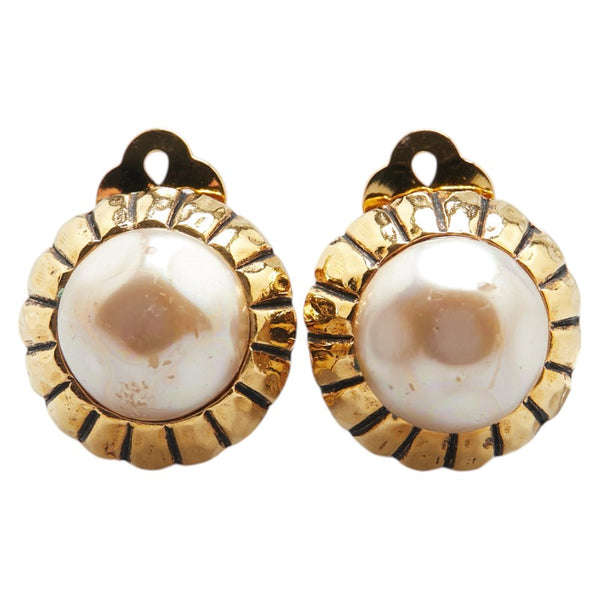 シャネル イヤリング ゴールド メッキ フェイクパール レディース CHANEL 【中古】