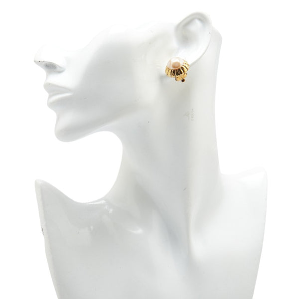 シャネル イヤリング ゴールド メッキ フェイクパール レディース CHANEL 【中古】