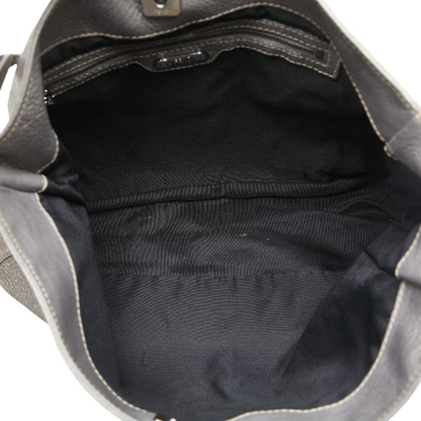 フェンディ ワンショルダーバッグ グレー レザー レディース FENDI 【中古】