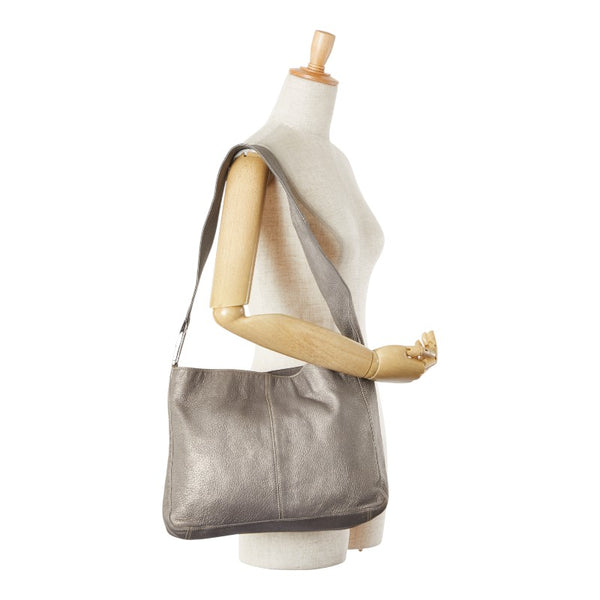 フェンディ ワンショルダーバッグ グレー レザー レディース FENDI 【中古】