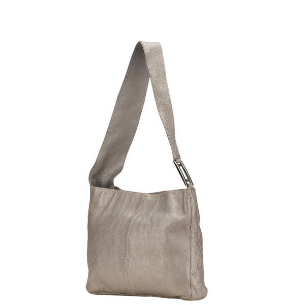 フェンディ ワンショルダーバッグ グレー レザー レディース FENDI 【中古】