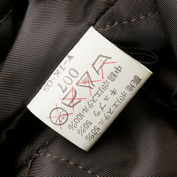 ディオール ムッシュ ハーフコート サイズ：M ブラウン レザー ポリエステル キュプラ メンズ Dior 【中古】