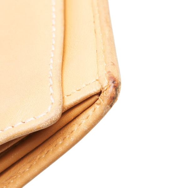 ロエベ アナグラム 長財布 ベージュ レザー スウェード レディース LOEWE 【中古】