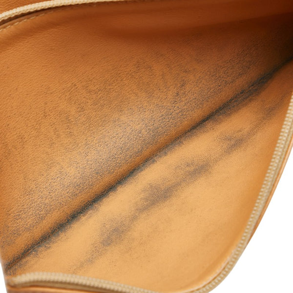 ロエベ アナグラム 長財布 ベージュ レザー スウェード レディース LOEWE 【中古】