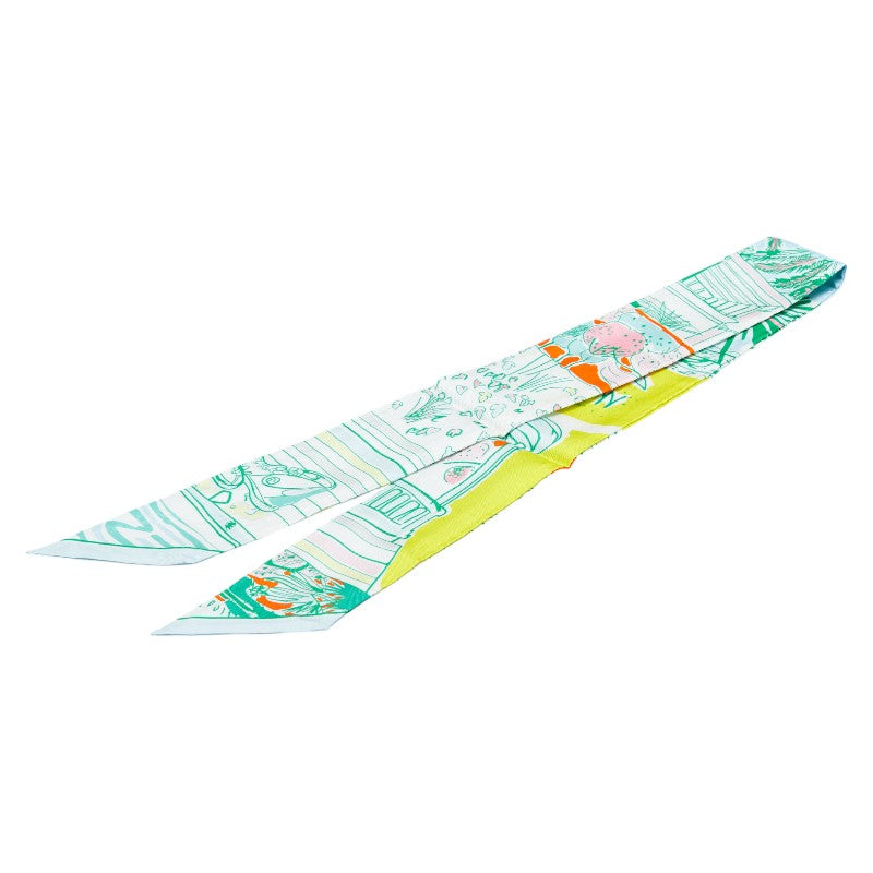 エルメス ツイリー RAYURES D'ETE レイユール デテ スカーフ マルチカラー シルク レディース HERMES 【中古】