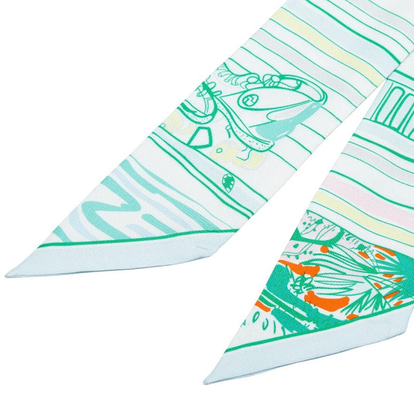 エルメス ツイリー RAYURES D'ETE レイユール デテ スカーフ マルチカラー シルク レディース HERMES 【中古】