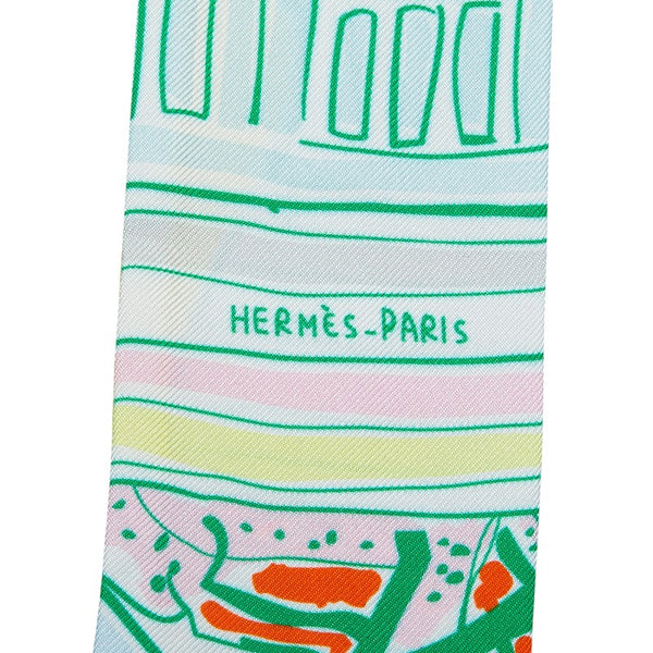 エルメス ツイリー RAYURES D'ETE レイユール デテ スカーフ マルチカラー シルク レディース HERMES 【中古】