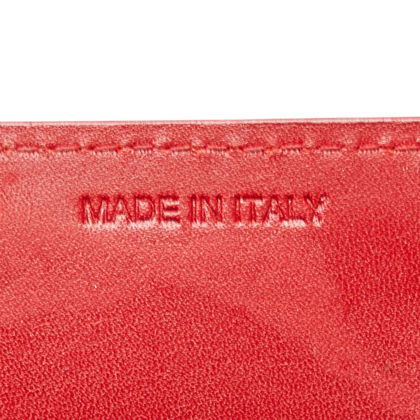 ミュウミュウ リボン 長財布 レッド エナメル レディース MIUMIU 【中古】
