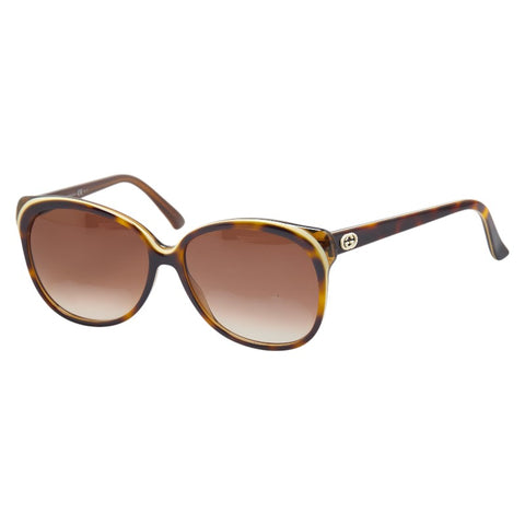 グッチ サングラス GG3165/S ブラウン プラスチック レディース GUCCI 【中古】
