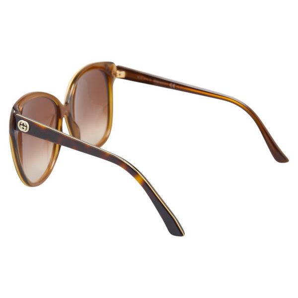 グッチ サングラス GG3165/S ブラウン プラスチック レディース GUCCI 【中古】