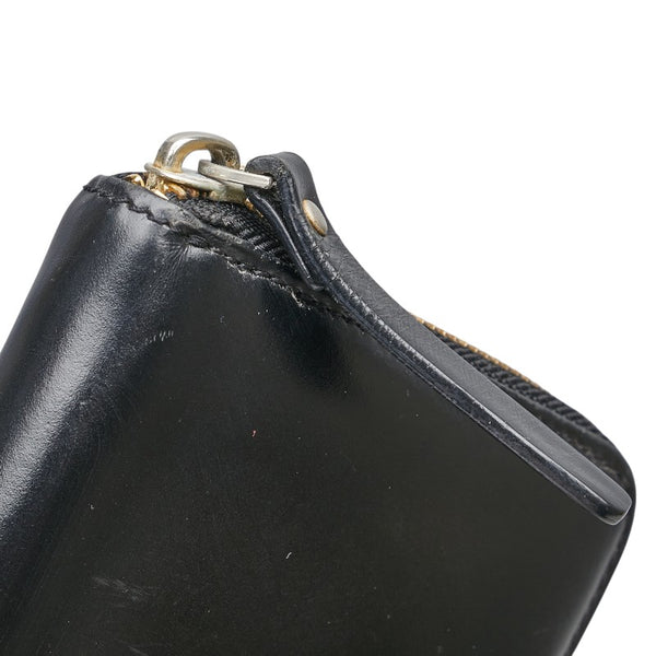 ケイトスペード ラウンドファスナー 長財布 ブラック レザー レディース Kate Spade 【中古】