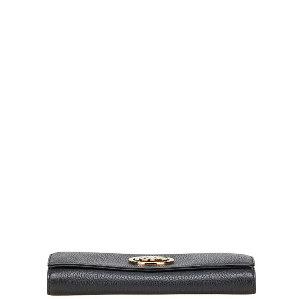 マイケルコース 長財布 ブラック レザー レディース Michael Kors 【中古】