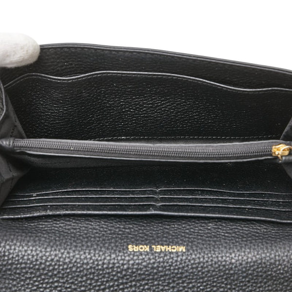 マイケルコース 長財布 ブラック レザー レディース Michael Kors 【中古】
