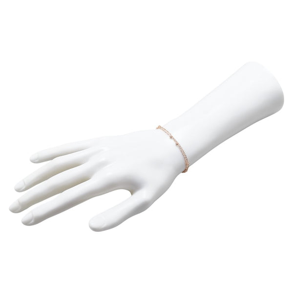 ヴァンドーム K10PG ピンクゴールド 2連 ブレスレット レディース VANDOME 【中古】