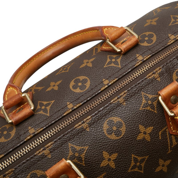 ルイ ヴィトン モノグラム スピーディ30 ハンドバッグ M41526 ブラウン PVC レザー レディース LOUIS VUITTON 【中古】