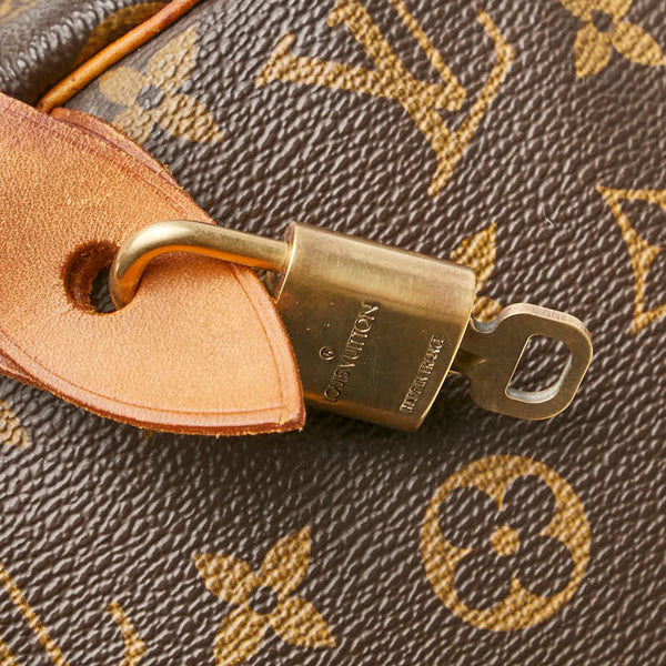 ルイ ヴィトン モノグラム スピーディ30 ハンドバッグ M41526 ブラウン PVC レザー レディース LOUIS VUITTON 【中古】