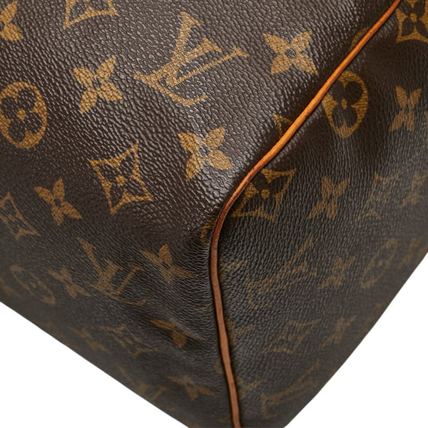 ルイ ヴィトン モノグラム スピーディ30 ハンドバッグ M41526 ブラウン PVC レザー レディース LOUIS VUITTON 【中古】