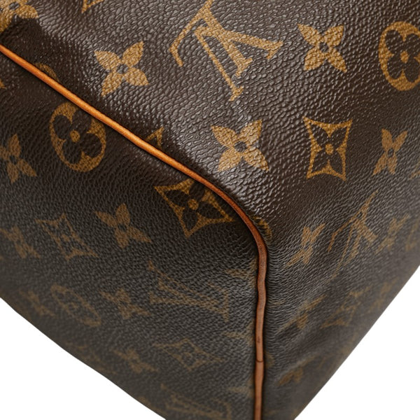 ルイ ヴィトン モノグラム スピーディ30 ハンドバッグ M41526 ブラウン PVC レザー レディース LOUIS VUITTON 【中古】