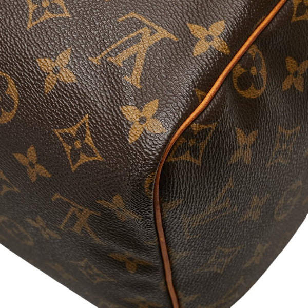 ルイ ヴィトン モノグラム スピーディ30 ハンドバッグ M41526 ブラウン PVC レザー レディース LOUIS VUITTON 【中古】
