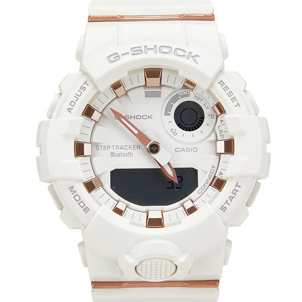 カシオ G-SHOCK ミッドサイズ スマートフォンリンク 腕時計 GMA-B800 クオーツ ホワイト文字盤 樹脂系 ラバー メンズ CASIO 【中古】