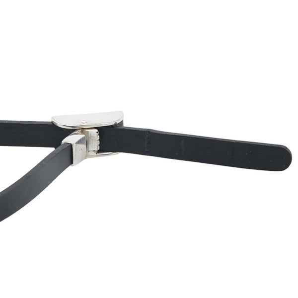 グッチ チョーカー シルバー ブラック SV925 シルバー ラバー レディース GUCCI 【中古】