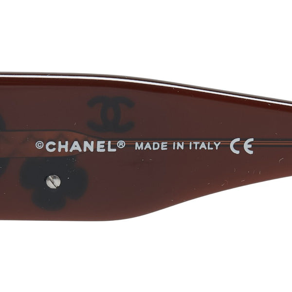 シャネル カメリア ココマーク サングラス 5113 ブラウン プラスチック レディース CHANEL 【中古】
