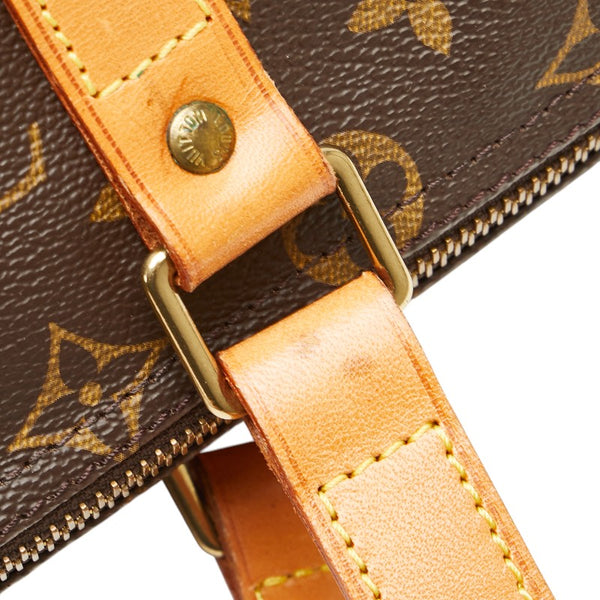 ルイ ヴィトン モノグラム フラネリー45 ボストンバッグ ショルダーバッグ M51115 ブラウン PVC レザー レディース LOUIS VUITTON 【中古】