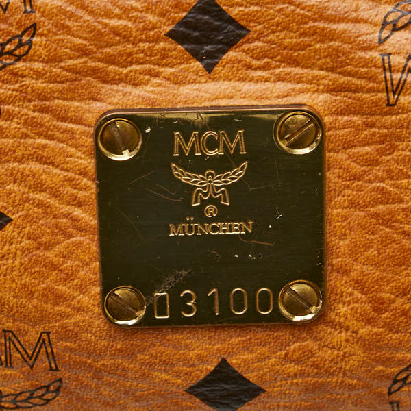 エム シー エム ヴィセトス セカンドバッグ クラッチバッグ ブラウン レザー レディース MCM 【中古】
