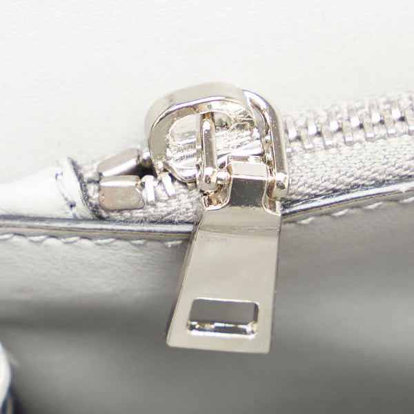 プラダ スタッズ 斜め掛け ショルダーバッグ  グレー レザー レディース PRADA 【中古】